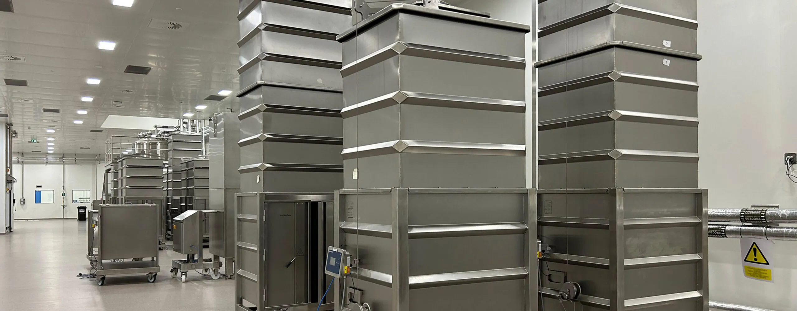 rows of machines