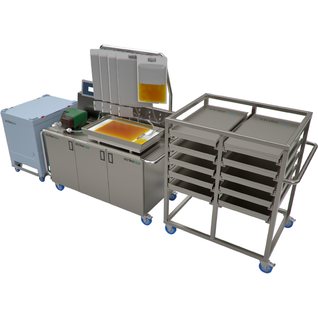 aseptic purefill line corner side view