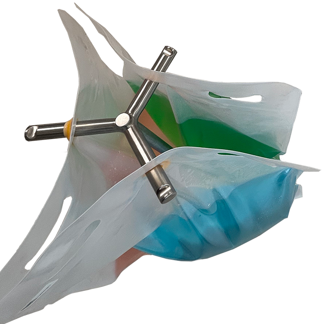 fixed stand carrying 3 bags