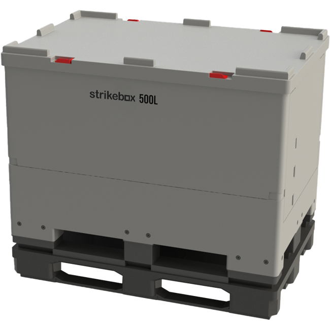 strikebox 500l plastic cleanroom tote