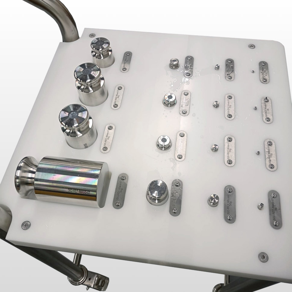 calibration weights trolley panel