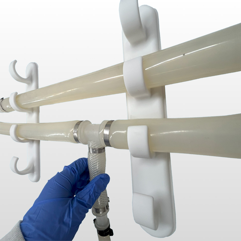 wall mounted tube management calibration