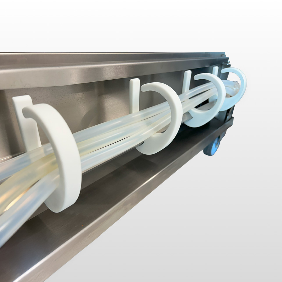 bundling tubes for wall mounted tube management