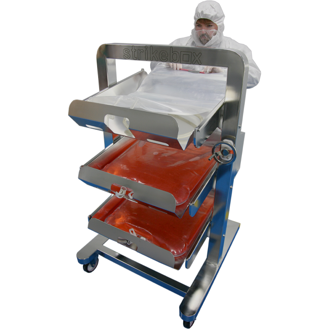 tilting shelf trolley