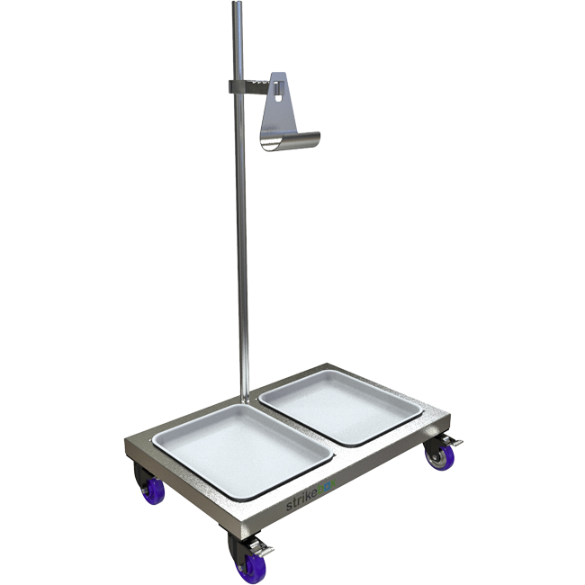 bag stand mobile on wheels