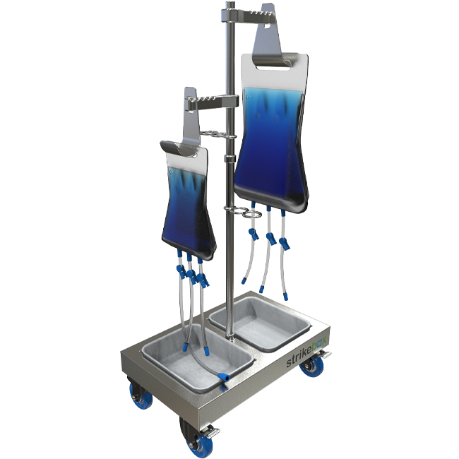 bag stand mobile carrying 2 bags