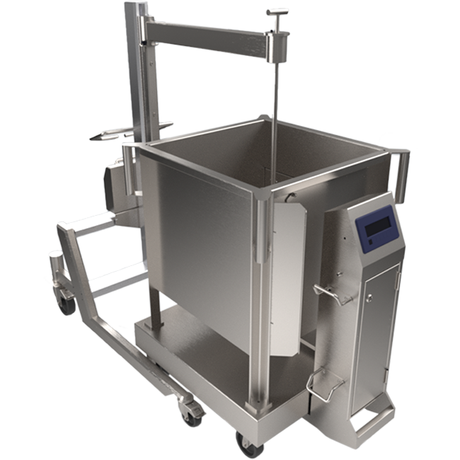 electric lifter and weights in action