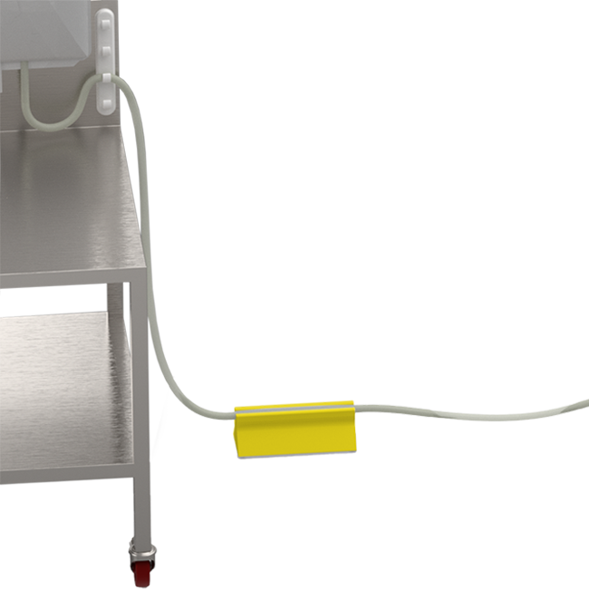 fixed stnad tube management with tube snaking from wall