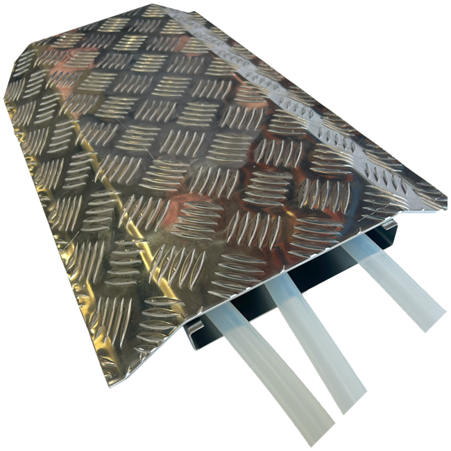 floor ramp tube management