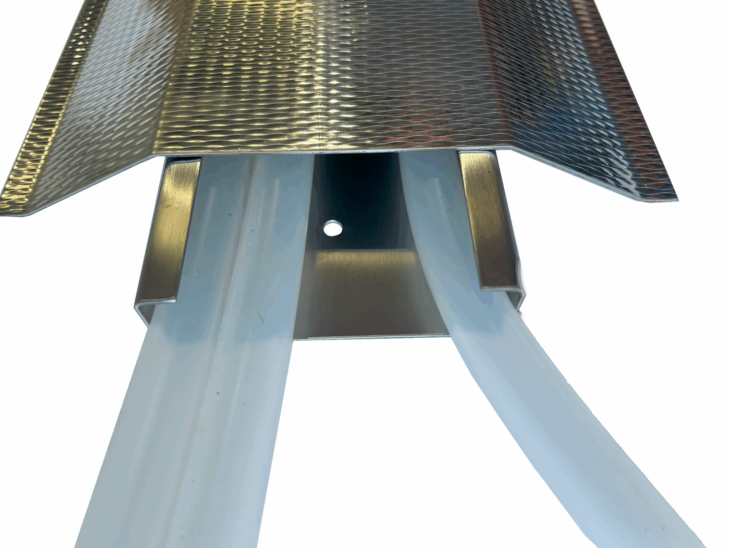 floor ramp tube management closeup